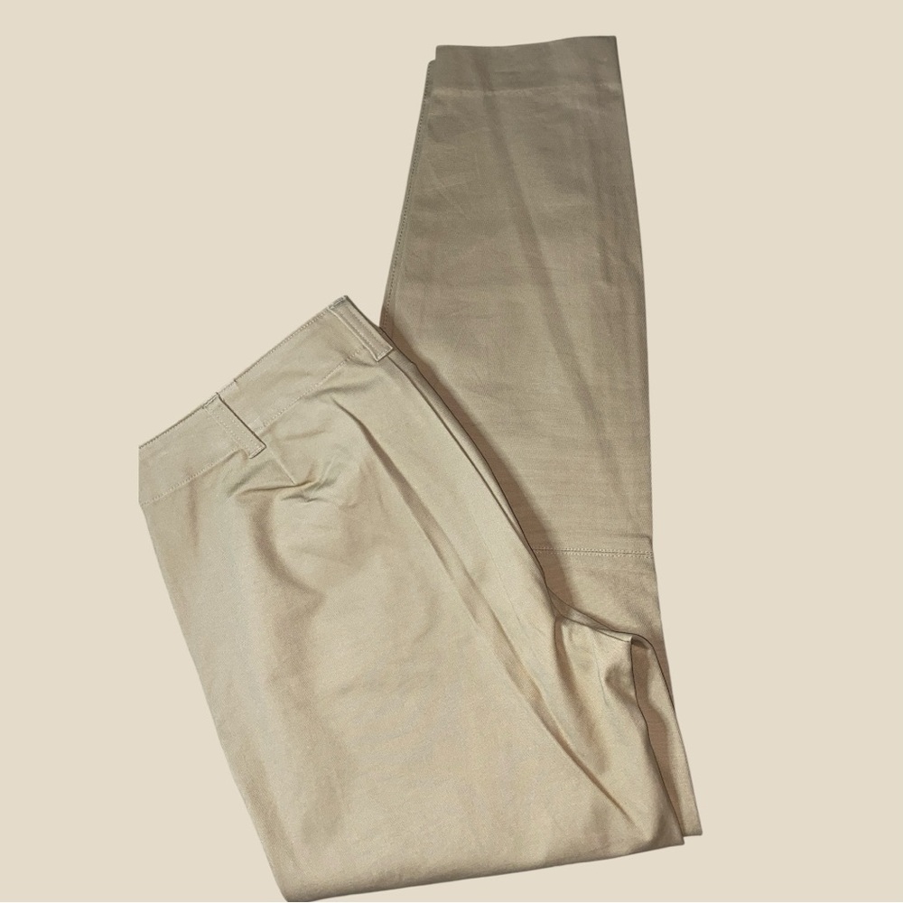 NWOT LAUREN by RALPH LAUREN CLASSIC SKINNY CROPPED W/ZIPPER PANTS•S/4 - Picture 3 of 13